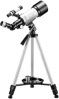 Astronomical Telescope, 400/70mm Refractor Telescope 150X Lens Monocular Telescope with Tripod and Finder Scope for Beginners Kids Sky Stars Watching