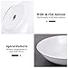Y YHY 26 Ounces Porcelain Pasta Salad Bowls, White Soup Bowl Set, Wide and Shallow, Set of 6, Spiral Pattern, Christmas Thanksgiving