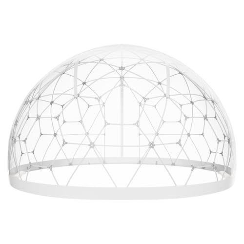 VEVOR Garden Dome Igloo Tent House, 9.5/12ft Dome Tent, Upgraded Garden Igloo with PVC Transparent Cover and Window, Waterproof Outdoor Geodesic Dome Camping Shelter for Patio, Dining Backyard, Party - Image 12