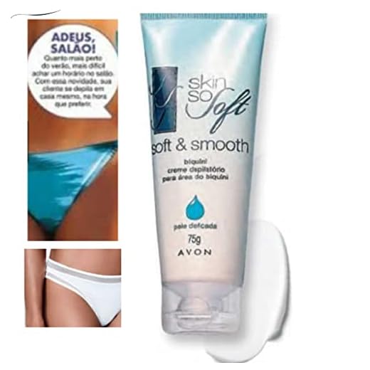 AVON SKIN SO SOFT SMOOTH CREME DEPILACAO AREA BIQUINI 75ML