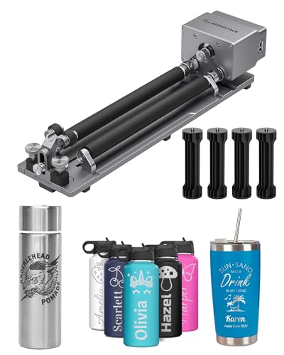 AtomStack R6 y H5 Kit de Rodillo Rotatorio y Base Elevada para Grabadora Láser P1 Soporte para Objetos