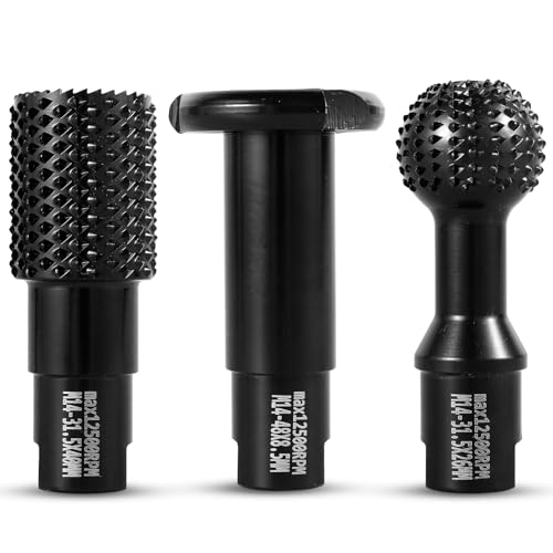 3Pcs Ball Cutter Wood Carving Kit Wear-Resistant Sphere Grinding Carving Tool Grinding Head Ball Engraving Head Tool Durable Wood Sanding Ball Head for Carving Grinding Polishing Engraving