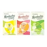 【TEAZEN公式】ティーゼン コンブチャ 50g (5g×10個入り) 3個セット レモン, シャインマスカット, マンゴーグァバ TEAZEN Kombucha 50g (5g×10pieces) Set of 3 Lemon, Shine Muscat, Mango Guava
