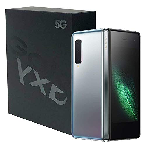 Samsung Galaxy Fold (5G) 512GB/12GB RAM SM-F907B 7,3 pulgadas, (solamente GSM, SCDMA, sin CDMA), Smartphone Android desbloqueado de fábrica - Versión internacional (Space Silver) (Reacondicionado)