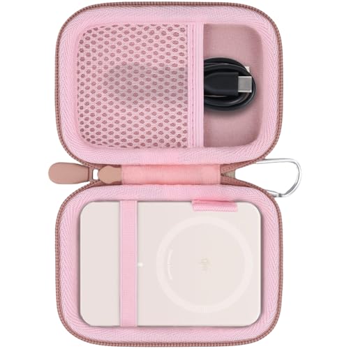 Image of khanka for Anker Nano Power Bank Ultra-Slim 5,000Mah & Maggo Power Bank 10K Case,Compatible with Anker A1665 /A1664 Slim Magnetic Charger,Protective Carrying Case Only (Pink)