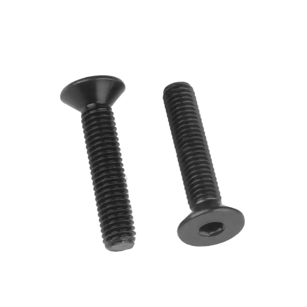esagono incassato svasato, Vite a testa svasata piatta con esagono incassato M5 M6 nera(M6x50 (10PCS))