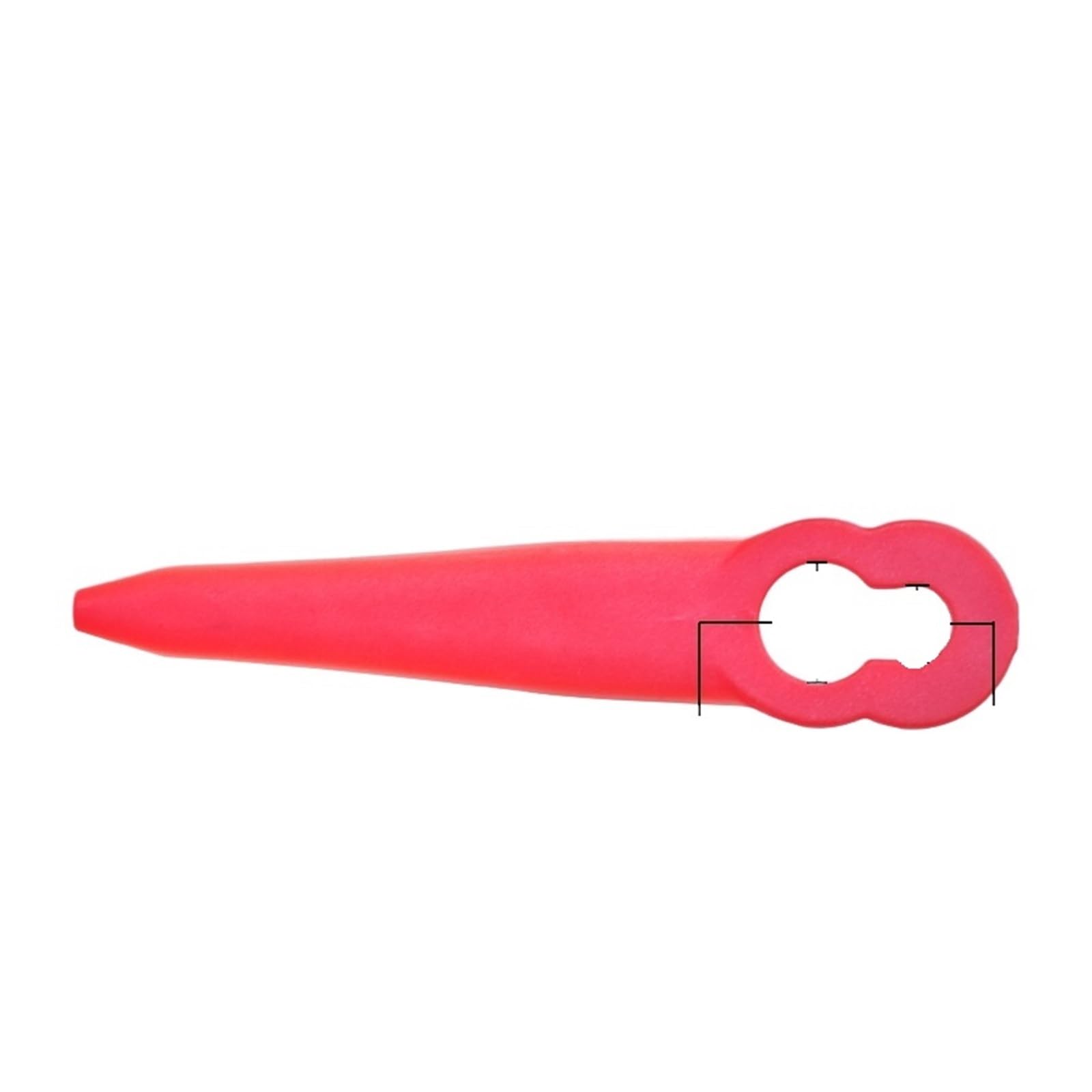 Genérico Cortacésped Universal L90 de 30/80 Uds., Cortador de Cuchillas de plástico, Juego de Cuchillas de plástico, Accesorio for cortacésped Robot antirotura de Alta dureza(L90 Red,80pcs)