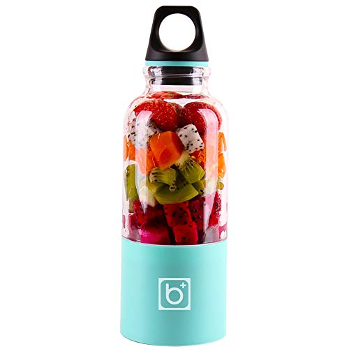 Fruit Juicer Electric, 500 Ml 4-Blatt Tragbare Mixer Juicer Maschine Mixer Elektro-Mini USB-Küchenmaschine Entsafter Smoothie Blender