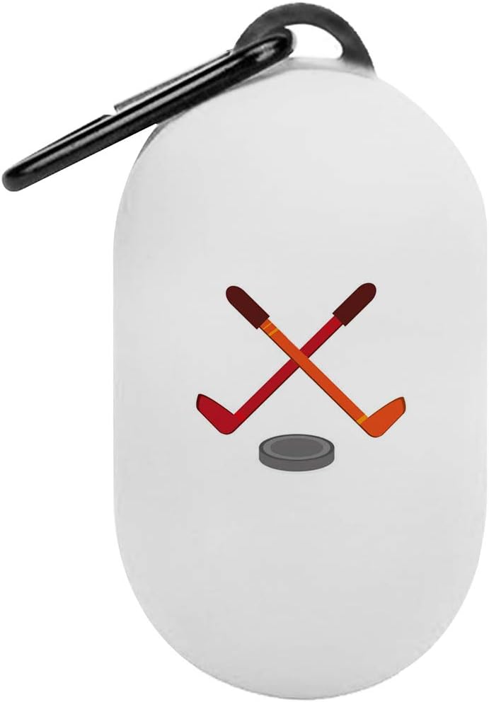 Galaxy Buds + Plus Case, Silicone TPU Cute Accessories Holder Case Cover Skin Keychain Compatible with Samsung Galaxy Buds + Plus Sports Ice Hockey