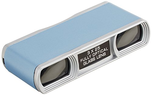 MIZAR Opera Glasses 3x25 jumelles de poche bleues pour suivre une pièce de théâtre