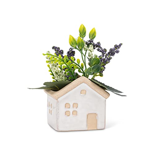 2.5 in. Mini House Planter Grey
