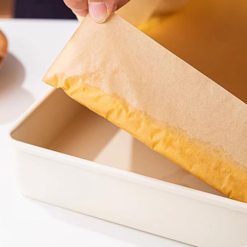 Papier sulfurisé non blanchi 34x34 cm pour la cuisson saine au four