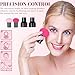 Makeup Powder Puff Kit, 2 Pcs Mushroom Shaped Applicators with Mini Handles for Foundation, Concealer, Loose Powder
