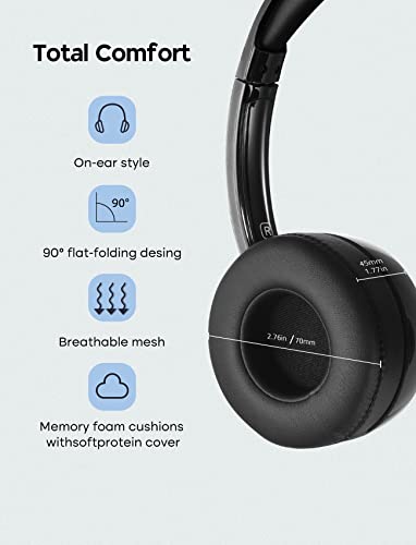 Usb Headset With Microphone For Pc, Computer Headset With Noise Cancelling Mic, Comfort-Fit On Ear Business Headset, 3.5 Mm Wired Headphones For Ms Teams Skype Zoom Voip Conference Online Class #TOP5