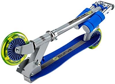 Miniatura 3 de Curve ACTSCOT-488CV-BLU - Patinete infantil con ruedas y cubierta de plástico, diseño plegable y fácil de transportar, ultraligero, diseño plegable