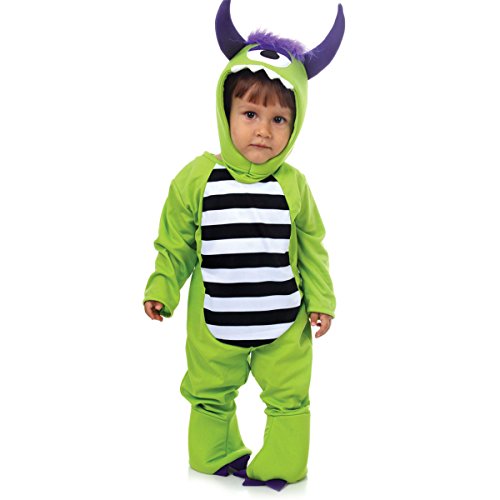 Sulamericana Fantasias Little Monster Bebe , P 1 Ano, Verde/Preto/Branco/Roxo