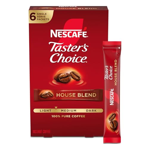 Nescafe Tasters Choice House Blend Instant Coffee 6 Single Serve Sachets 18g