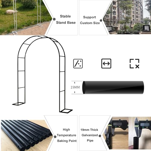 Arche de jardin en métal structure de support élégante extérieur - 5