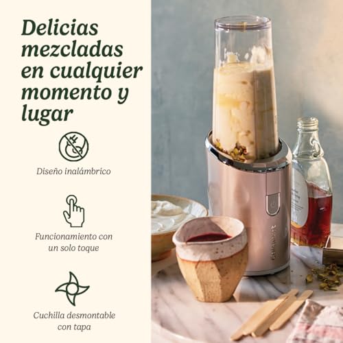 Batidora sin cable portátil para batidos de frutas y hielo recargable 3