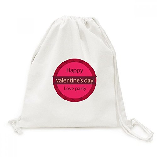 Sac à dos cordon rose rond Bonne St Valentin pour vos escapades