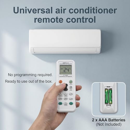 Miniatura 3 de Mando Aire Acondicionado Universal K-1028E, 1000 en 1 LCD Universal Remote Control Compatible con LG Samsung Daikin Gree Midea Haier Toshiba y Más Marcas, Reemplazo AC con Enfriamiento Rápido