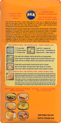 P.A.N. Yellow Corn Meal – Pre-cooked Gluten Free and Kosher Flour for Arepas (2.2 lb/Pack of 2)