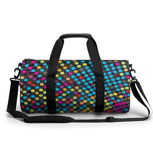Sac de sport gym multicolore de 45x23x23cm parfait pour le voyage