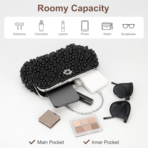 Image of DTGN Clutch Purse Evening Clutch Bag Handbag Cross Body Bag for Women Formal Wedding Club