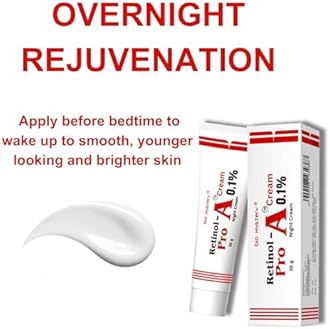 Retinol Pro Night Cream 0.1 (30 Gram / 1.0 Oz) for Beginners Pro Night Cream, Face Moisturizer for Wrinkle Reduction, Non-Greasy Formula for Daily Use 1.0 Oz