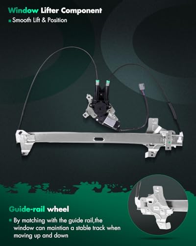 Image of SCITOO Window Regulator Power Window Regulator Replacement fits for 1992-2014 For Ford E150 E250 E350 Front Right Passenger Side with Motor 1C2Z 1523200-AA 9C2Z1523200A