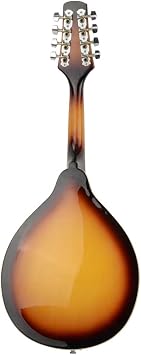 Lykos Elegant Cambered Wood Mandolin with Acoustic Strings (Sunset)