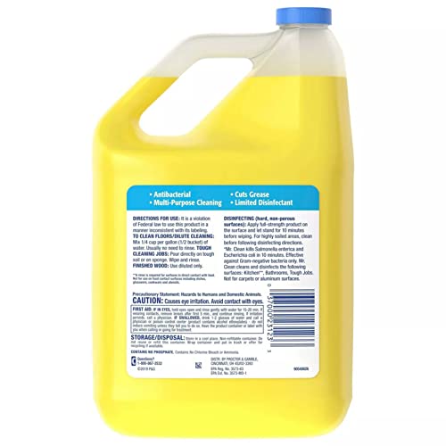 M.c. Mr Clean Multi-Purpose Summer Citrus Liquid Cleaners Professional Household Non-Toxic Hardwood Floor Cleaner (2) 128 Fluid Ounce Bottles With Number 1 In Service Wallet Tissue Pack #TOP7