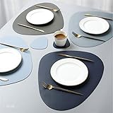 1 【Elegantes Design】 Stilvolle rutschfeste Isolations-Tischsets sind eine gute Dekoration und Lebensqualität für Ihr Zuhause, Ihren Speisesaal, Ihre Küche, Ihr Hotel und Ihr Geschäftsbüro. Dies wird Ihre Gäste auf jeden Fall beeindrucken. Nicht nur perfekt für Feiertage, Partys, Geburtstage, Picknickdekorationen, sondern auch für den täglichen Gebrauch. Ist auch ein gutes Ideal für