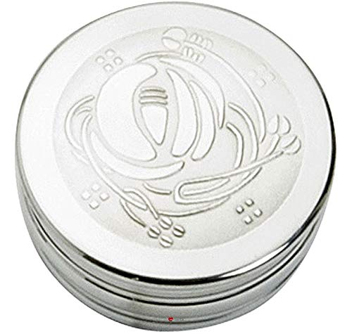 I LUV LTD Pewter Trinket Box Round Charles Rennie Mackintosh Glasgow Rose Bud Lid 50mm