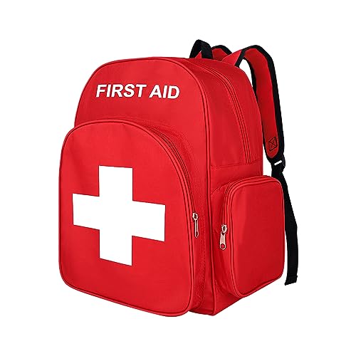 Bolsa de trauma para senderismo roja y primeros auxilios al aire libre 7