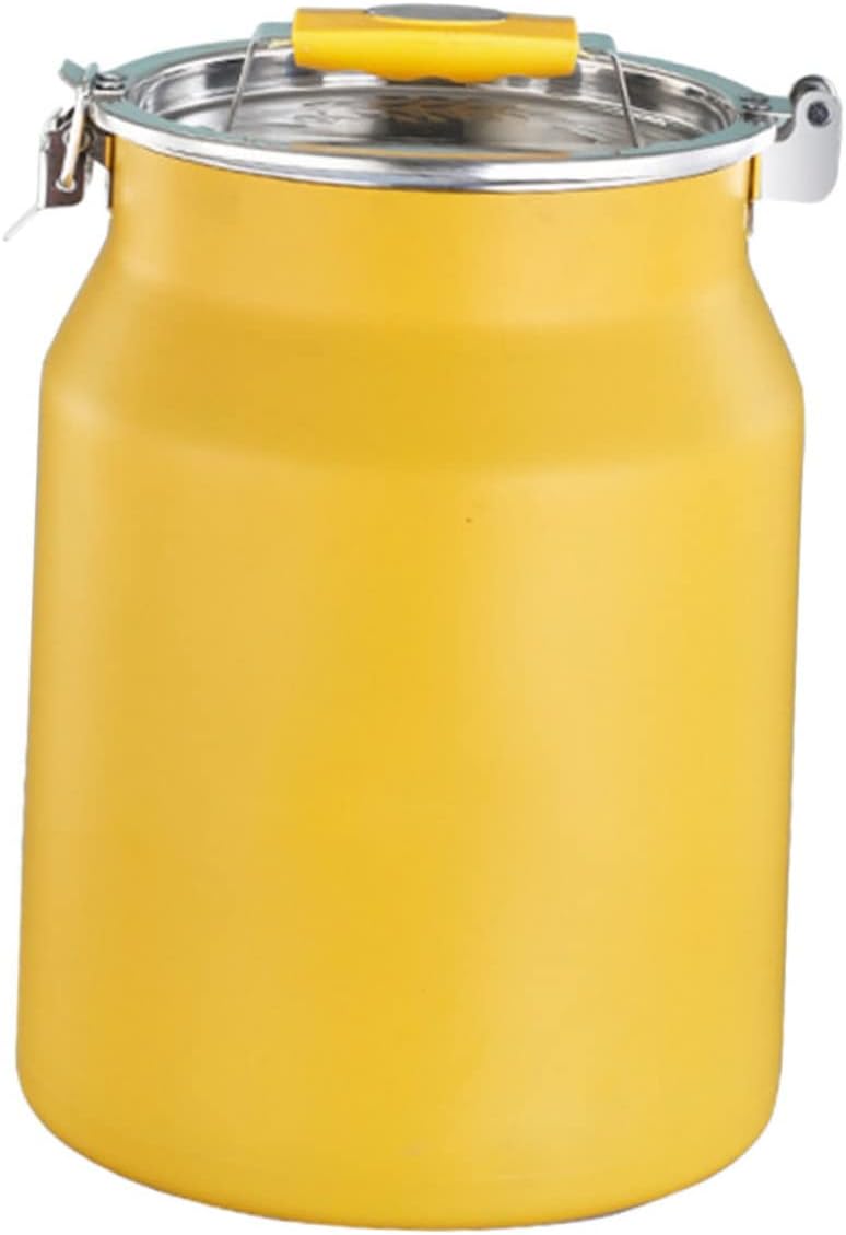 Stainless Steel Grain Storage Bucket for Home Kitchen Multi Functional Airtight Container with Smooth Edges Capacity Rice and Cereal Storage Bin Food Grade Canister for Pantry