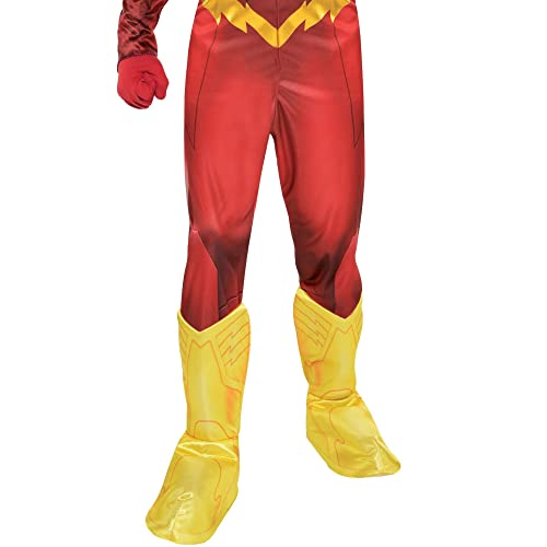 Costumes USA The Flash Muscle Halloween Costume for Boys, DC Comics: The New 52, Medium (8-10), Includes Jumpsuit, Mask