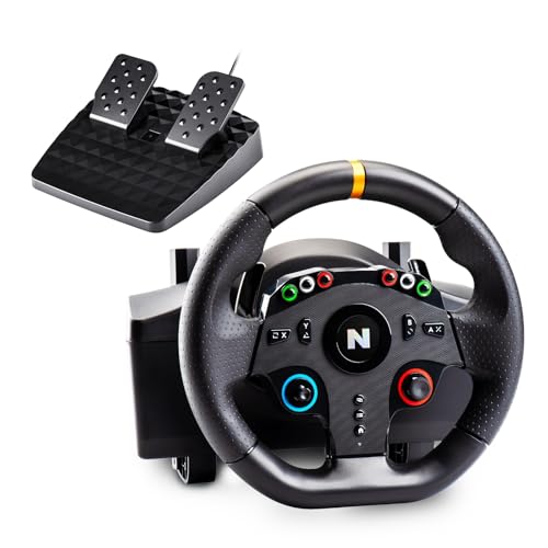 NITHO Drive Pro ONE Volante de Carreras con Pedales, Volante de