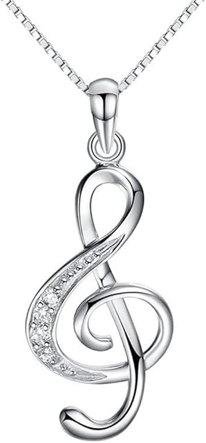 ShiQiao Spl Music Note Necklace for Women Musician Pianist Birthday Christmas Gifts for Girls Daughter Sister Best Friend Music Gifts