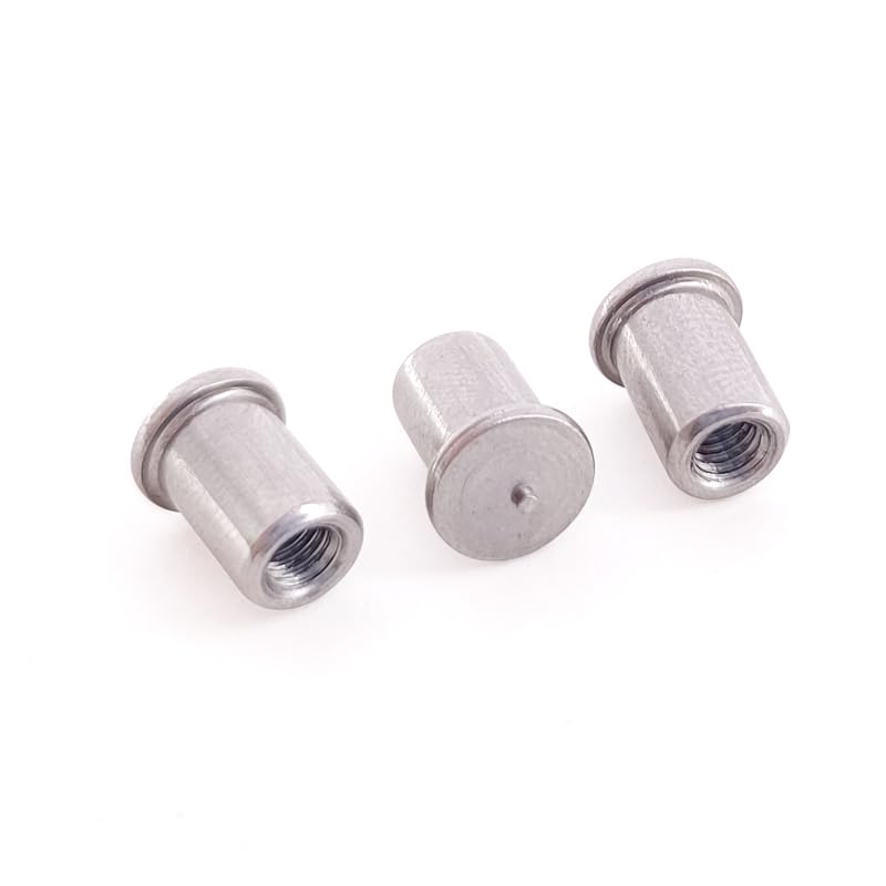 ITS304 Stainless Steel Welding Stud M3M4M5M6 Welding Nail Internal Threaded Welding Stud - (Thread Diameter: ITS-M4(100PCS), Length: 16mm)