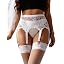 1 - White Garter Belt （ No Socks ）