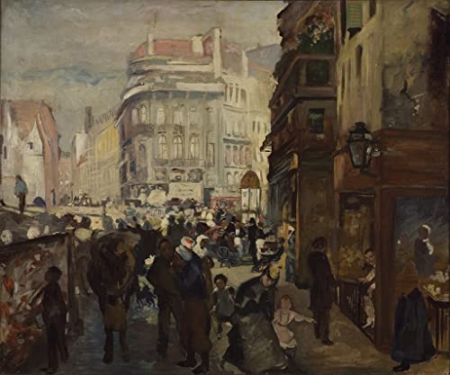 Œuvre d'art murale Paris par Adolph Menzel tableau peinture à l'huile pour salon 60x90 cm