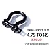 D Ring Shackles, 3/4 Inch, Black, 2 Pack – Heavy Duty Forged Steel with 4.75 Ton Capacity – Ideal for Jeeps, ATV’s, Trucks to use with Recovery,Towing, Snatch Straps,Snatch Block,Tree Savers