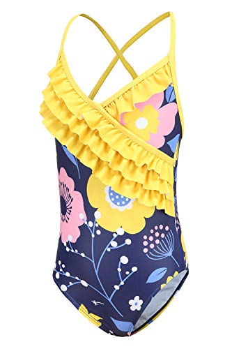 Image of Moon Tree Girls One Piece Swimsuits Ruffle Swimwear Beach Bathing Suit 2-14 Years