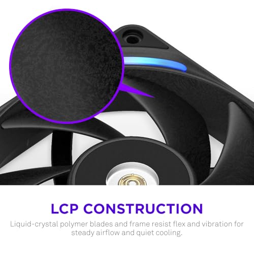 Image of NZXT F240X Performance Single-Frame Fan - 2X 120mm PWM RGB PC Case Fans - Max Airflow & Static Pressure - Low Noise - LCP Frame & Blades - Magnetic Fluid Dynamic Bearing - 30mm Thick - Black