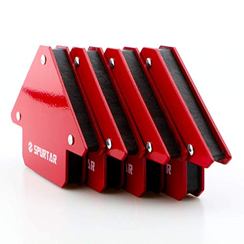 4Pcs 25Lb Welding Magnet Welding Magnets And Clamps Arc Welding Electrode Holder 3" 4" 5" Magnetic Welding Clamps Metal Working Tools And Equipment 45, 90, 135 Degree Welding Accessories #TOP4