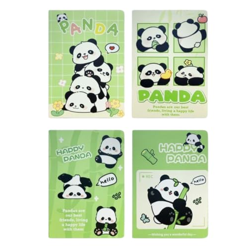 Image of RECLUSE A5 Panda Theme Notebook for Kids & Students, Cute Panda Diary Journal Notebook for School, College, Office, Study Notes, Writing, Journaling & Stationery Gift | Soft Cover A5 Note Book