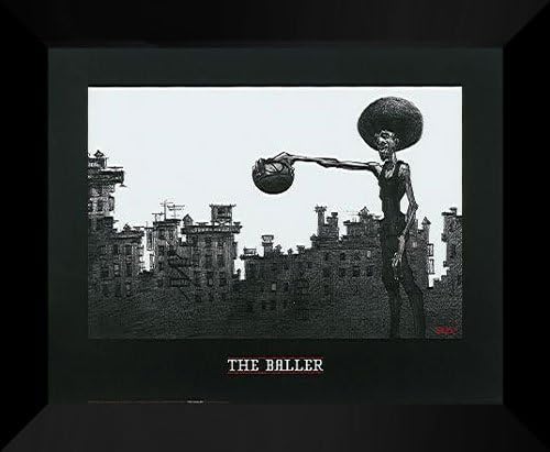 Justin Bua Framed Art Print 24x20 "The Baller"