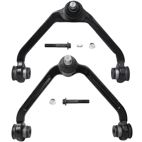 Image of Detroit Axle - Front Upper Control Arms Kit for Ford Ranger Mazda B3000 B4000, 2 Upper Control Arms w /Ball Joints, 2 Lower Ball Joints Replacement - [1-Piece Design]