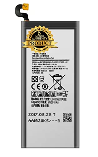 Image of THE BATTERY STORE OriginaI EB-BG920ABE Battery 2550mAh for Samsung Galaxy S6 G9200 G920F G920I Battery with 6 Month warranty and high capacity battery backup. Carefully check your phone model and purchase. (FOR SAMSUNG S6)